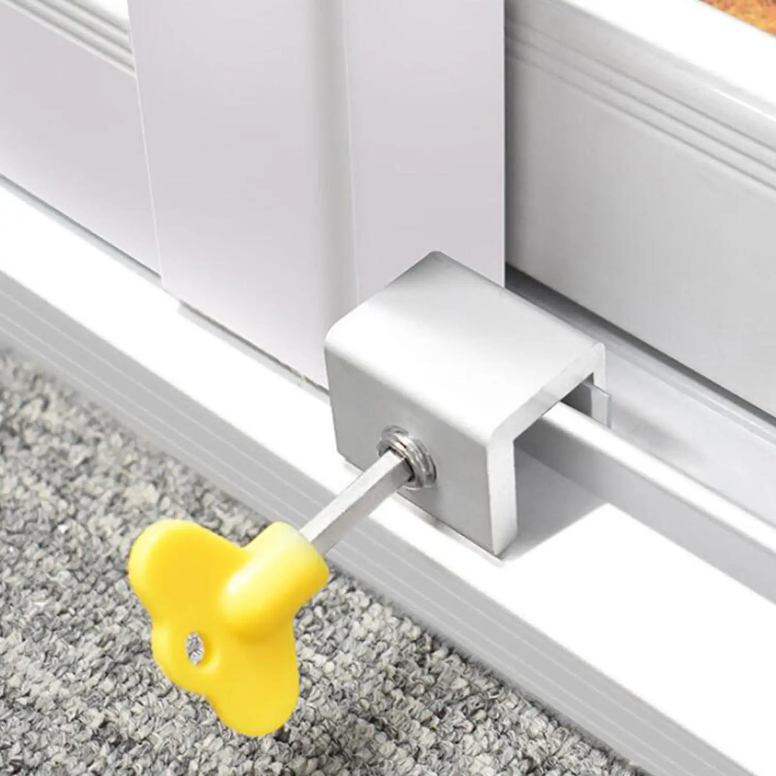 Adjustable Window Safety Lock Baby Children Protection Sliding Stopper Aluminum Alloy Door Lock Lock Limiter Security Locks