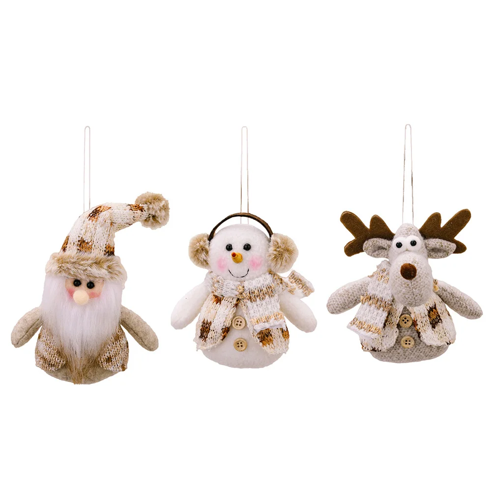 Affascinanti ornamenti per l'albero di Natale Regali di Natale Bambola di Babbo Natale come mostrato Ornamento natalizio Versatile display gioioso da appendere