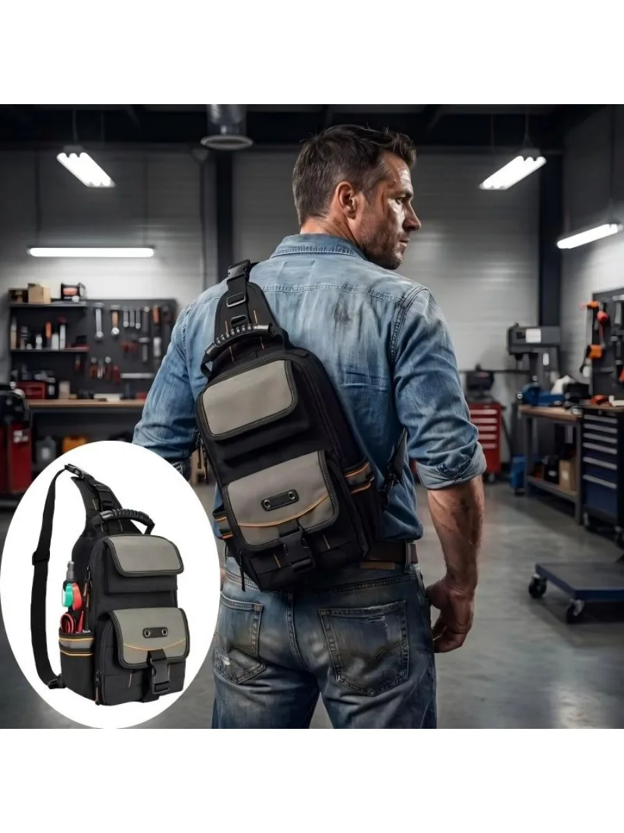 Portable Repair and Storage Bag with Handle and Shoulder Strap Repair Kit