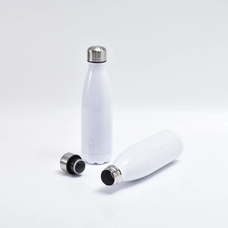 500ml Sublimation Tumbler Water Bottle Stainless Steel Double Wall Thermos Cup DIY Sublimation Blank Vacuum Flask Creative Mugs