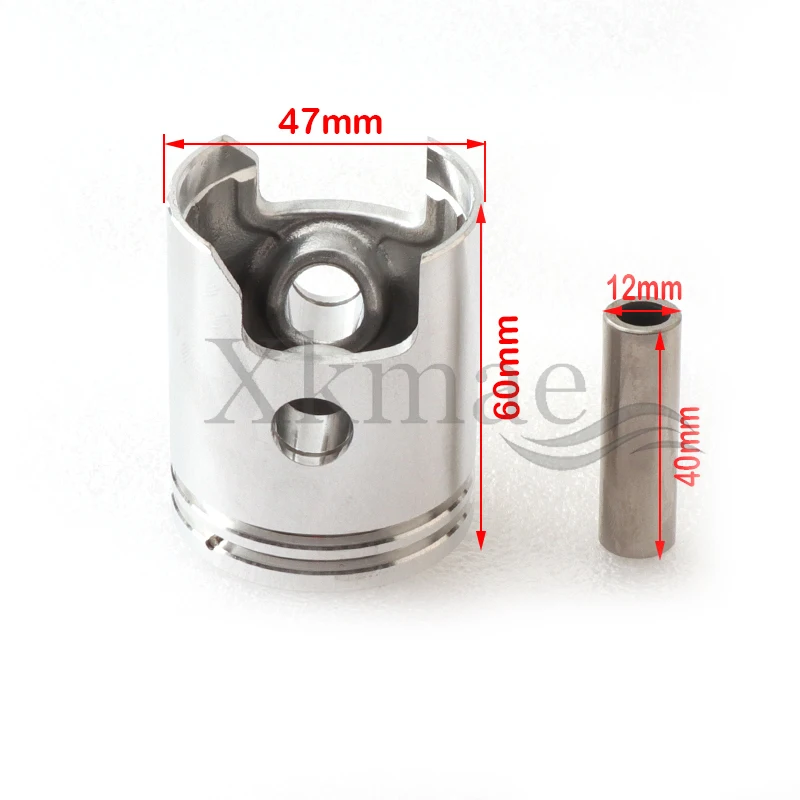 Motorcycle Engine 47mm Piston Rings Gasket Needle Bearing Kit For Yamaha PW80 PW 80 PEEWEE Y-Zinger Dirt Bike 1983-2006