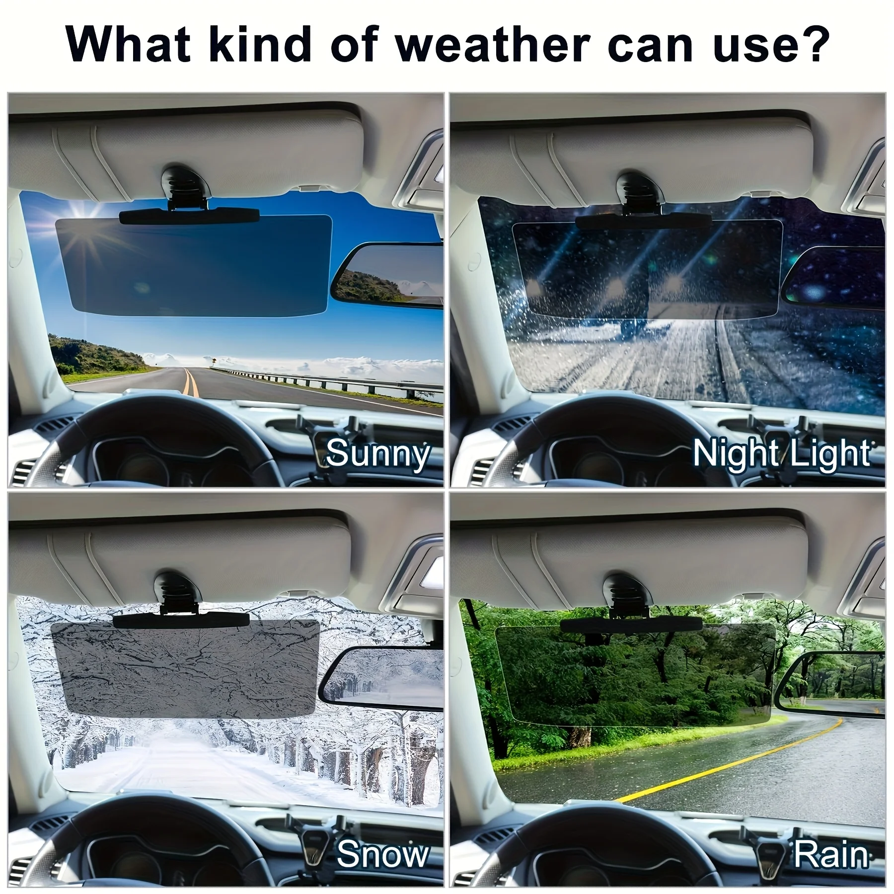 1 Stück große polarisierte Auto-Sonnenblende-Verlängerung mit UV400-Schutz und sicherer Schnallenbefestigung – Anti-Schnee-Blind-Auto-Visier – Detail 8