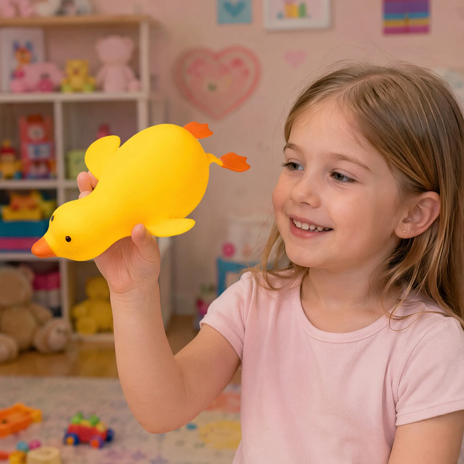 Duck Squishy Toys Kawaii Squishies Duck Squeeze Toys Fidget Toy for Adults & Kids Ultra Soft Slow Rising Squishy Fun Sensory Toy view 3