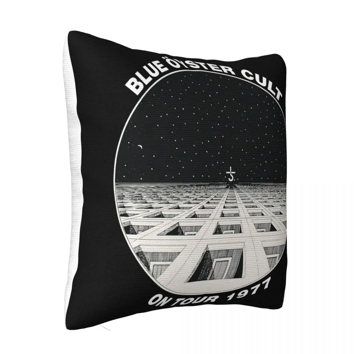 Blue Oyster Cult On Tour 1977 Black Blue Oyster Cult Occult Rock Famous Comfortable Woman Steampunk Pillow Case