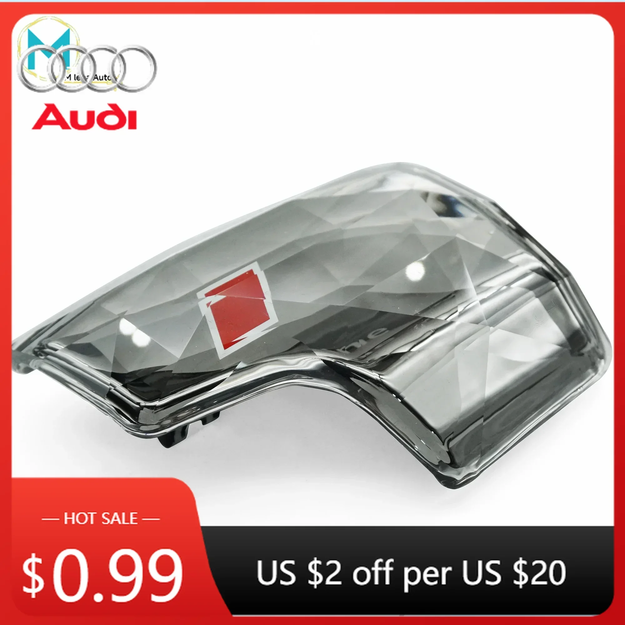 

Car Sticker For Audi For Audi A4B9/A6C8 aircraft crystal gear lever cover shift handball upper cover