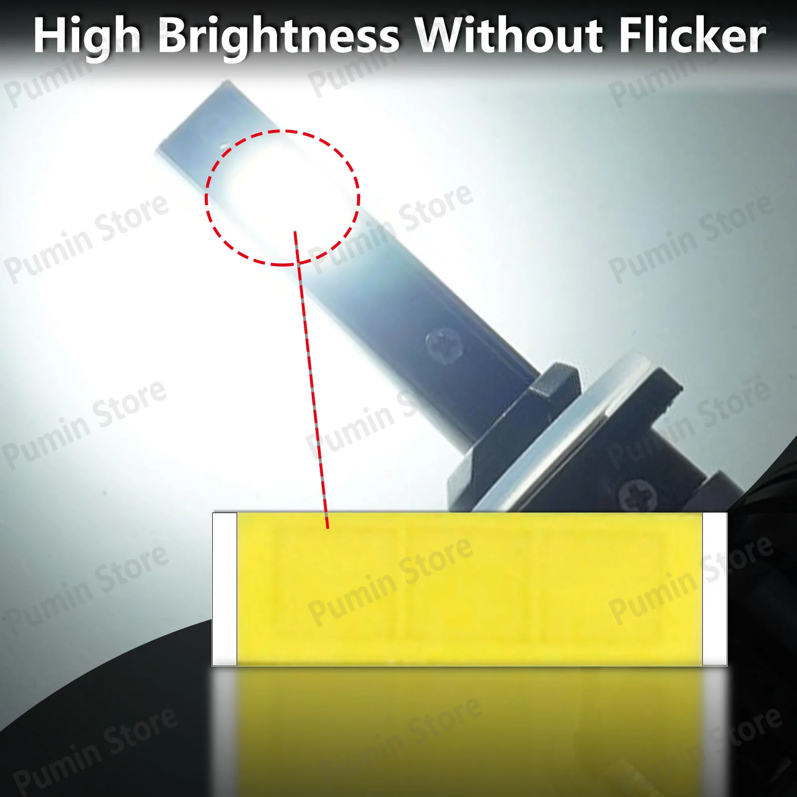 10~100pcs H3 H7 H1 LED Bead Highlight 9V 450-1500mA Warm Light Natural Cold White 10-15W Opel astra Accessories Front Headlight