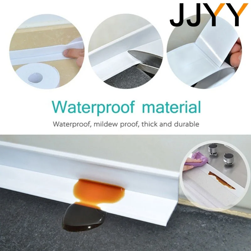 1 متر 3.2 متر الحمام دش بالوعة حمام ختم شريط إضاءة طويل مقاوم للماء ذاتية اللصق بولي كلوريد الفينيل الجدار ملصق للمطبخ ديكور المنزل #6