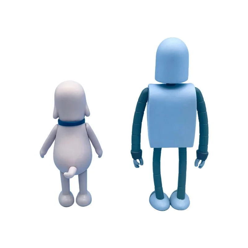 New 2pcs Robot Dreams Dog Rolbot Actiton Figures Based On The Craphic Novel By Sara Varon Desktop Decoration Model Toy
