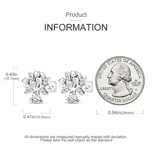 Schmuck 925 Silber Ohrbaum des Lebens Design frühes Wunsch frühen Wünschen Eleganter Stil in der Modezeiten Frau 2024 10 Hauptverkaufs -Glücksbaum - №8