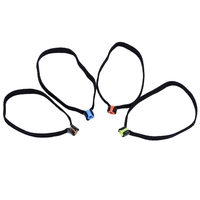 Pack of 4 Elastic Fishing Wire Loop Leader Holder Tackle Tool Replacement Fly Fishing Tippet Holder Tippet Spool Bands