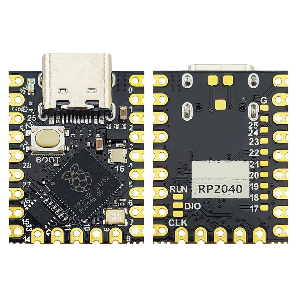 MINI RP2040 Development Board Module for Raspberry PI ZERO MCU Dual Core 133MHz 264KB SRAM 2MB Flash UART I2C SPI USB1.1