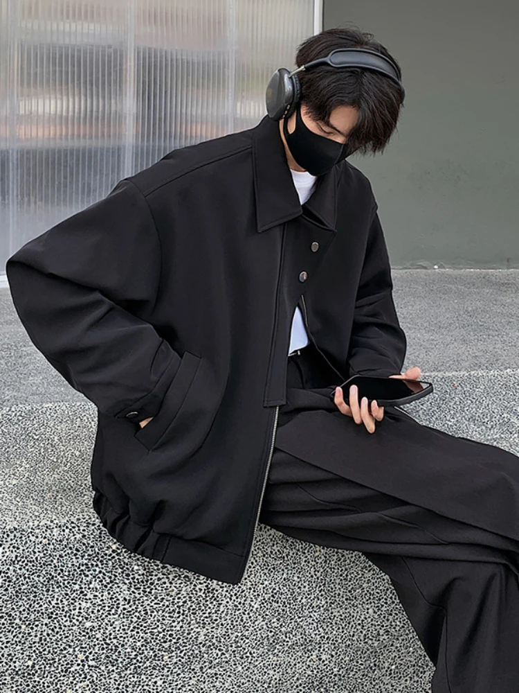 

Мужская осенняя одежда Bla ort с мягкой подкладкой, американский бейсбольный костюм, свободный крой, молодежный тренд