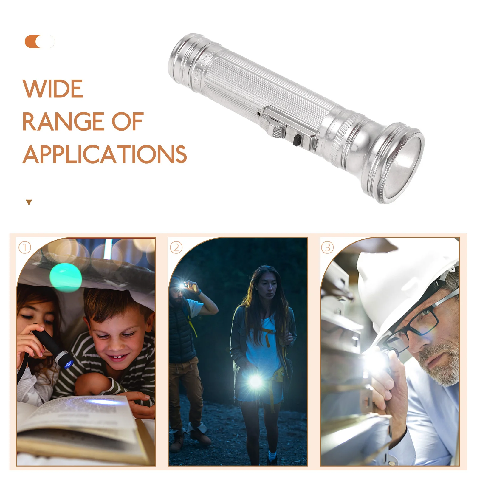 

Vintage Metal Flashlight Compact Rugged Design Long-Lasting Brightness for Outdoor Camping Portable Old-Fashioned Lighting Tool