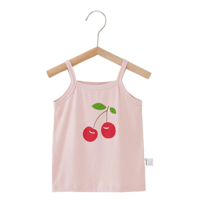 

Baby Vest Summer Dress Modal Baby Girls Halter Thin Children's Sleeveless Top With Belly Pajamas