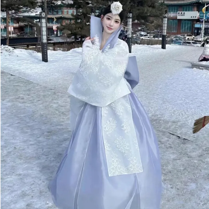 Korean Princess Yanji Hanfu Traditional National Costume Women's Dress Dae Jang Geum Traditional Hanbok Performance Costume