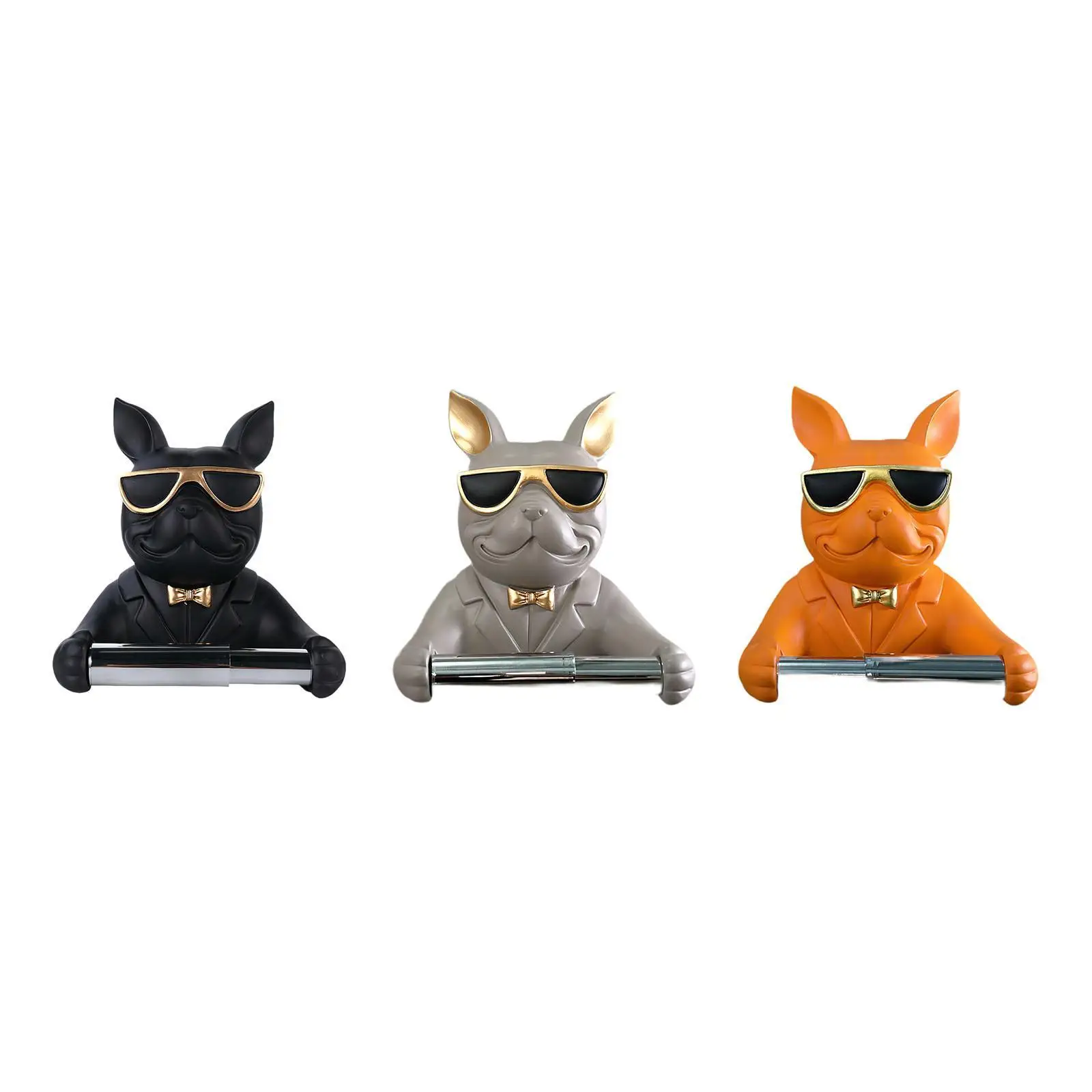 Paper Holder Multifunctional Standard Dog Sculpture Sturdy Tissue Box Paper