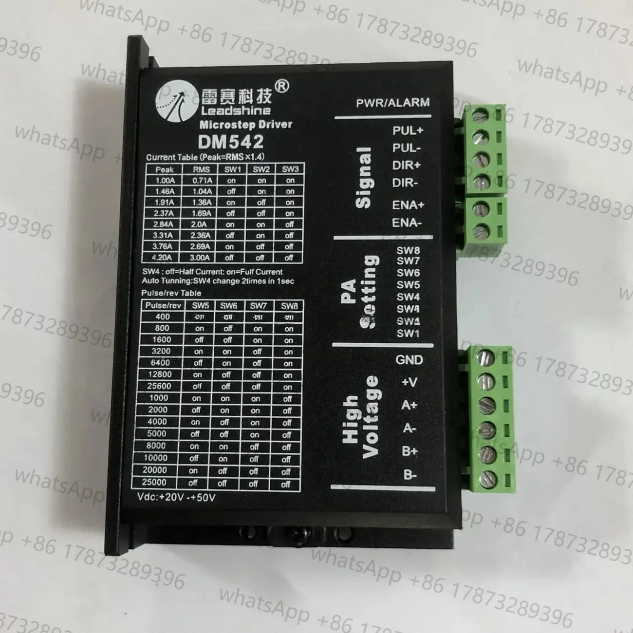 

Оригинальный драйвер шагового двигателя Leadshine DM542 M542C DM542S 57 M542 M542-05, плата драйвера контроллера, драйвер двухфазного двигателя