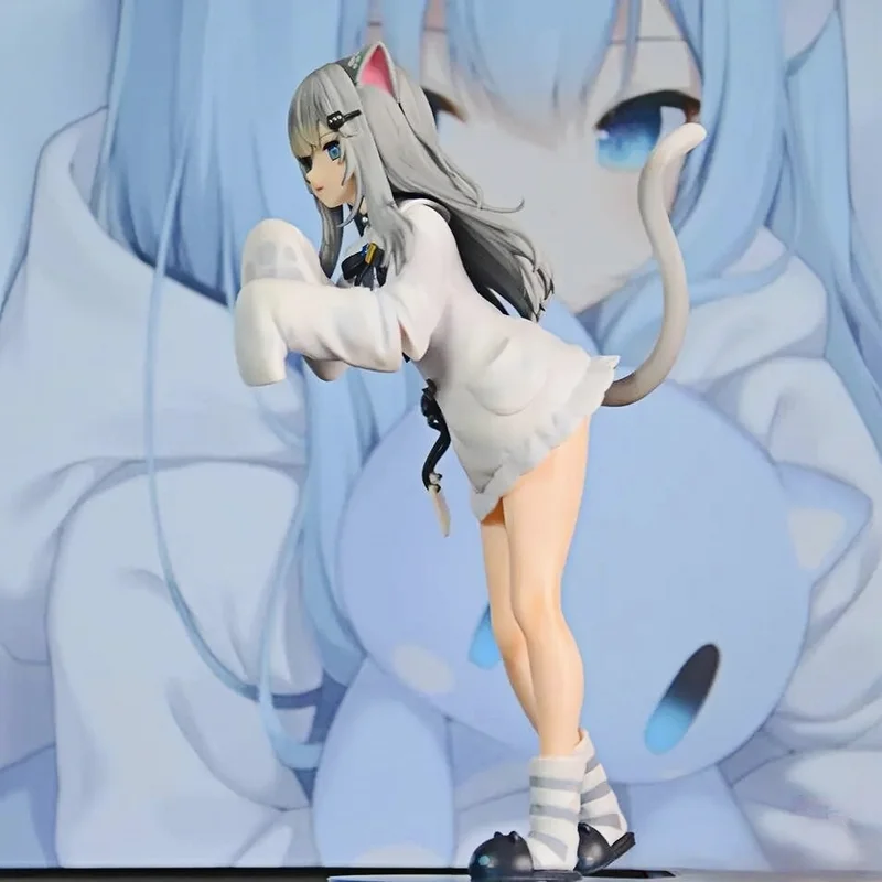 가상 아이돌 오리지널 페인팅 미오우 고양이 예쁜 소녀 피규어 애니메이션 이차원 섀시 테이블탑 장식품 컬렉션