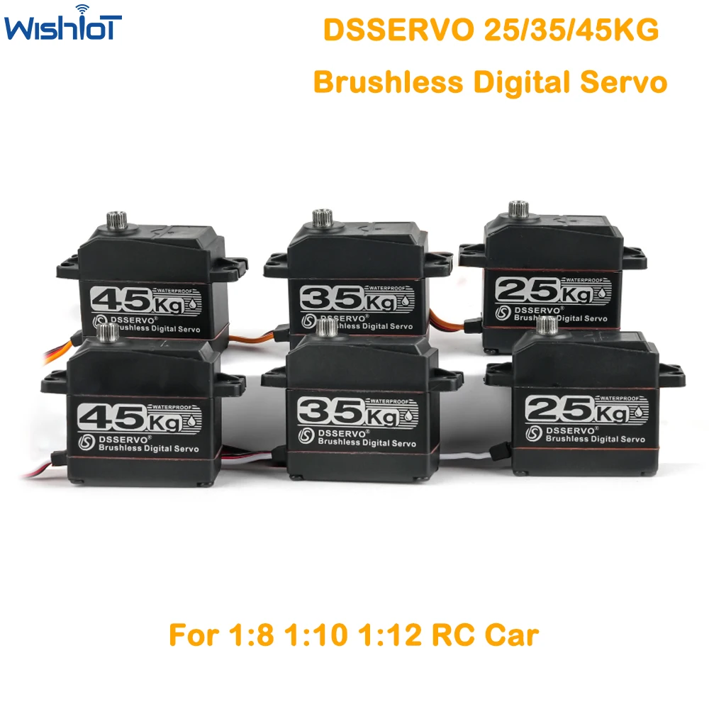 브러시리스 디지털 서보 금속 기어, 고속 방수, 1:8 1:10 1:12 RC Baja 자동차 로봇 BLS3245 업데이트 서보, 25KG 35KG 45KG