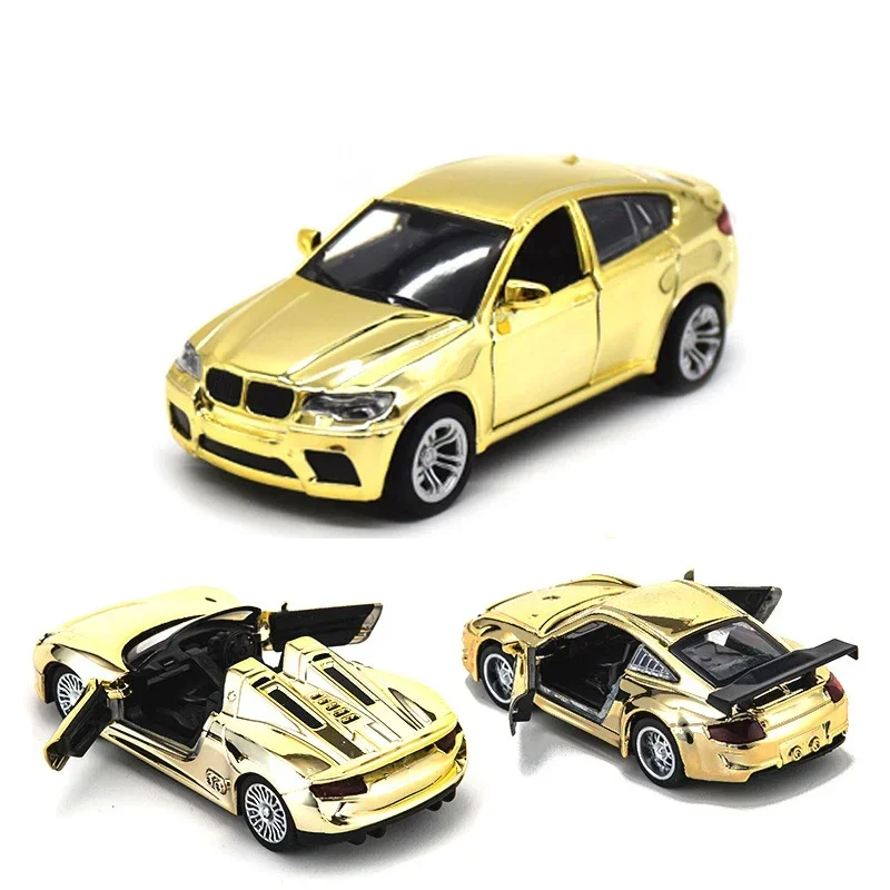 1:36 Alloy Model Rare Golden Car Diecasts & Toy Vehicles Toy Cars Toys For Children Handicraft Decoration Collection Gifts