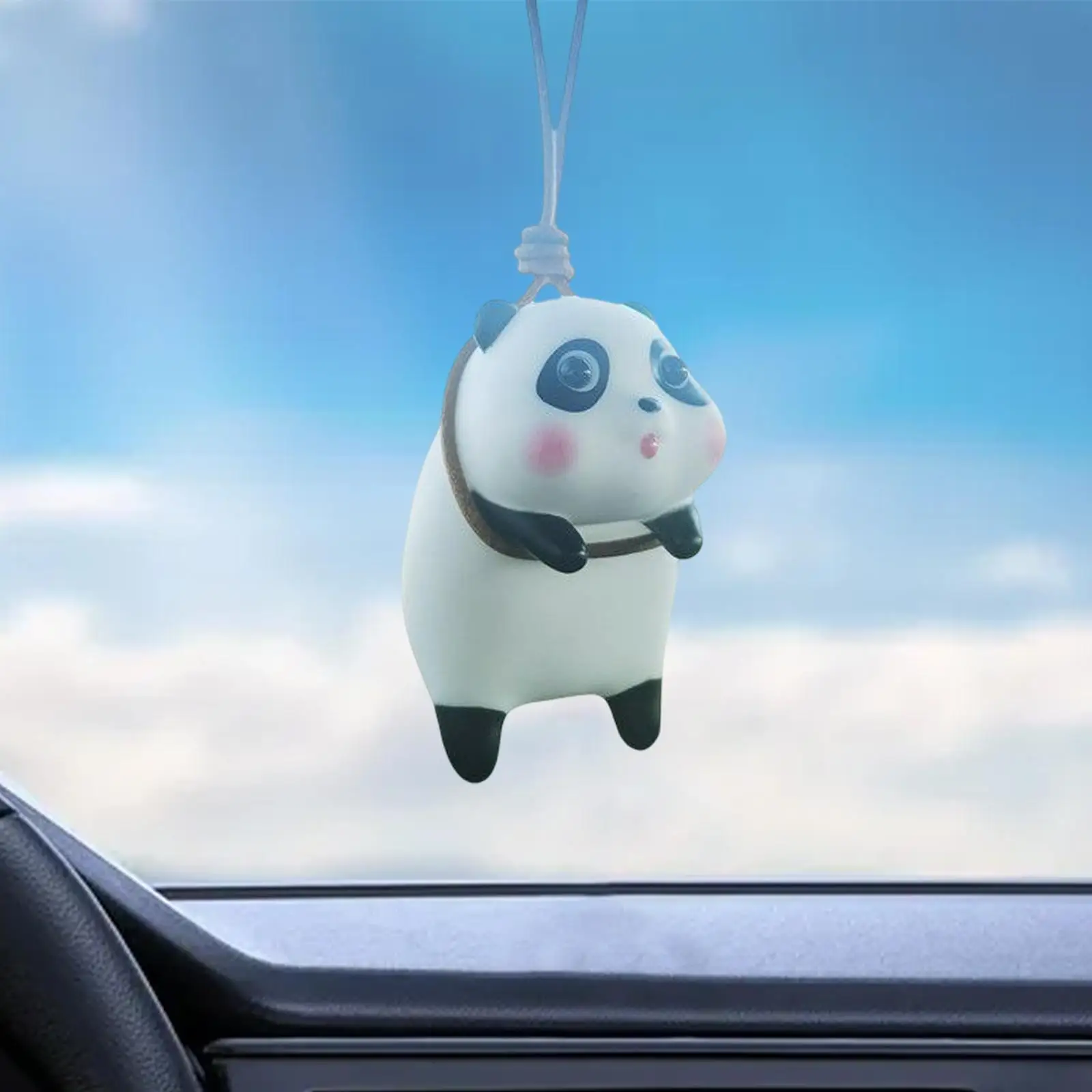 Sweet Car Pendant Flocking Material Hanging Ornament for Automotive Accessories Bedroom Garden Window Decor