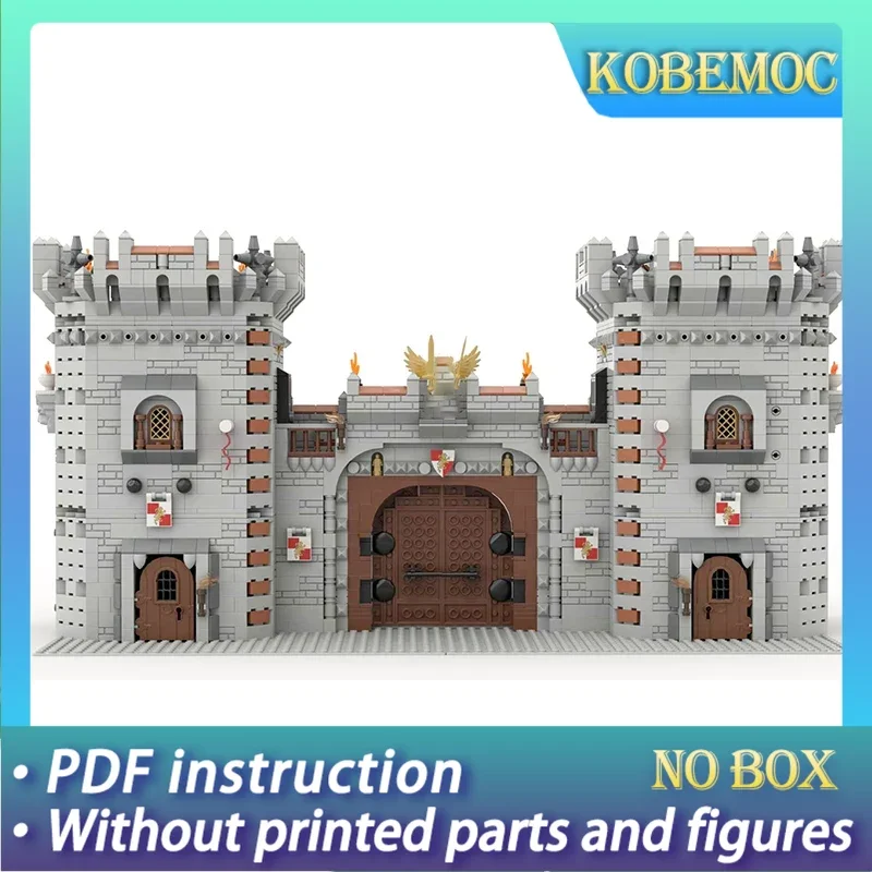 

Технические Moc-кирпичи, модель крепости, средневековые ворота замка, модульные строительные блоки, подарки, игрушки для детей, наборы «сделай сам», сборка