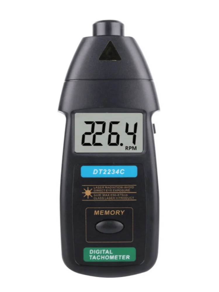 DT2234E/DT2236E Non-contact tachometer Handheld motor tachometer Digital tachometer laser reflection speed measurement