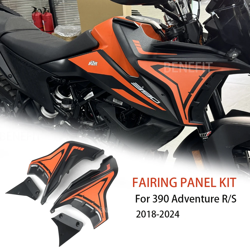

Fairing Side Panels Kit For 390adv 390 ADV Adventure R S 2018-2024 Panel Windscreen Plate MotorcycleWind Deflector Cover