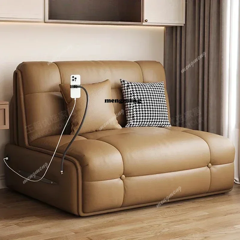 

Voice electric intelligent remote control small apartment, dual-purpose foldable living room bedroom study sofa bed