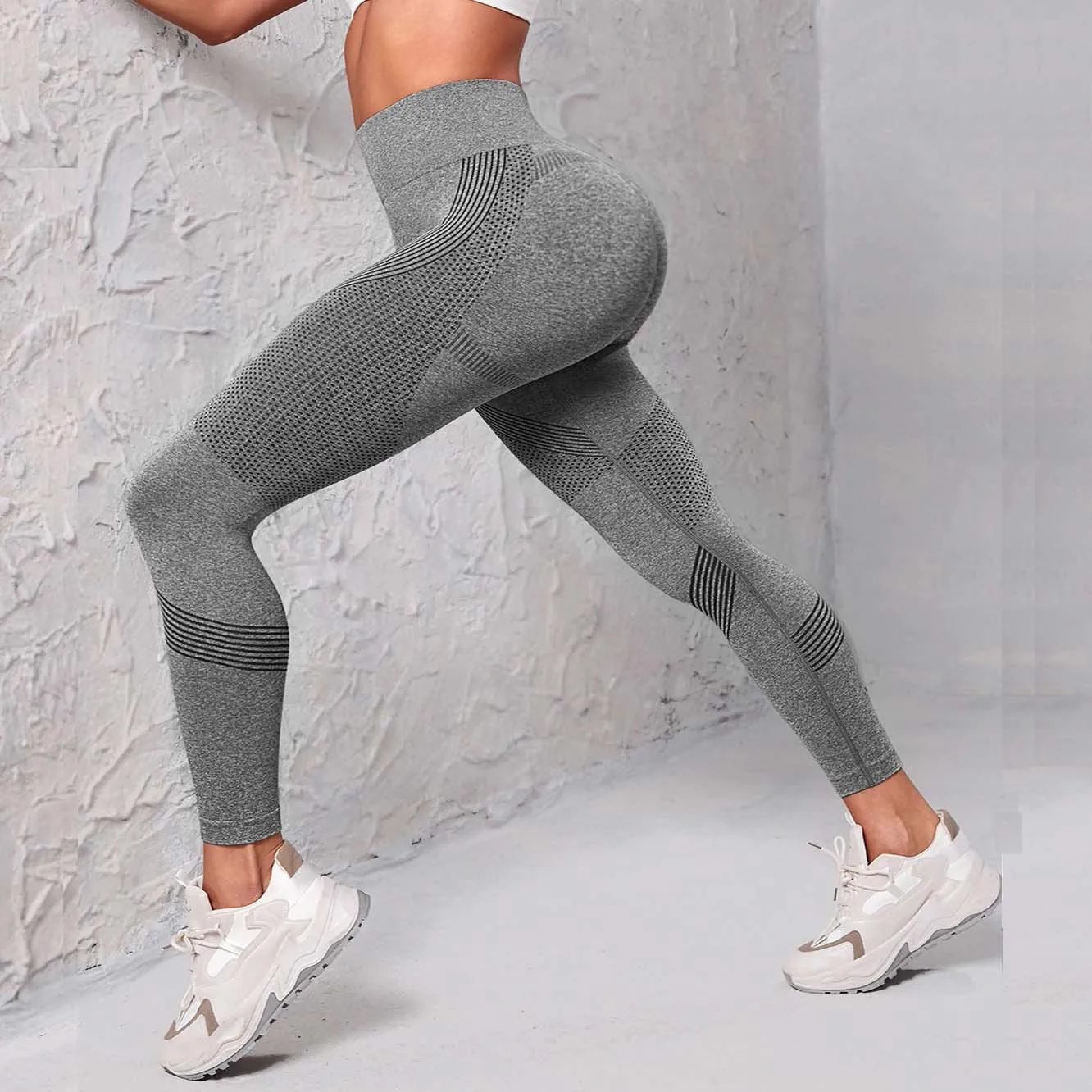 Leggings 3D anticelulíticos, de cintura alta, levanta glúteos, control de abdomen, para entrenamiento en el gimnasio, pantalones de yoga