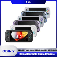 Ayn Odin 2 Handheld Game Console 6.0 Inch IPS Touch Screen 8000mAh Android 13 Portable Game Video Player Support Wifi Bluetooth