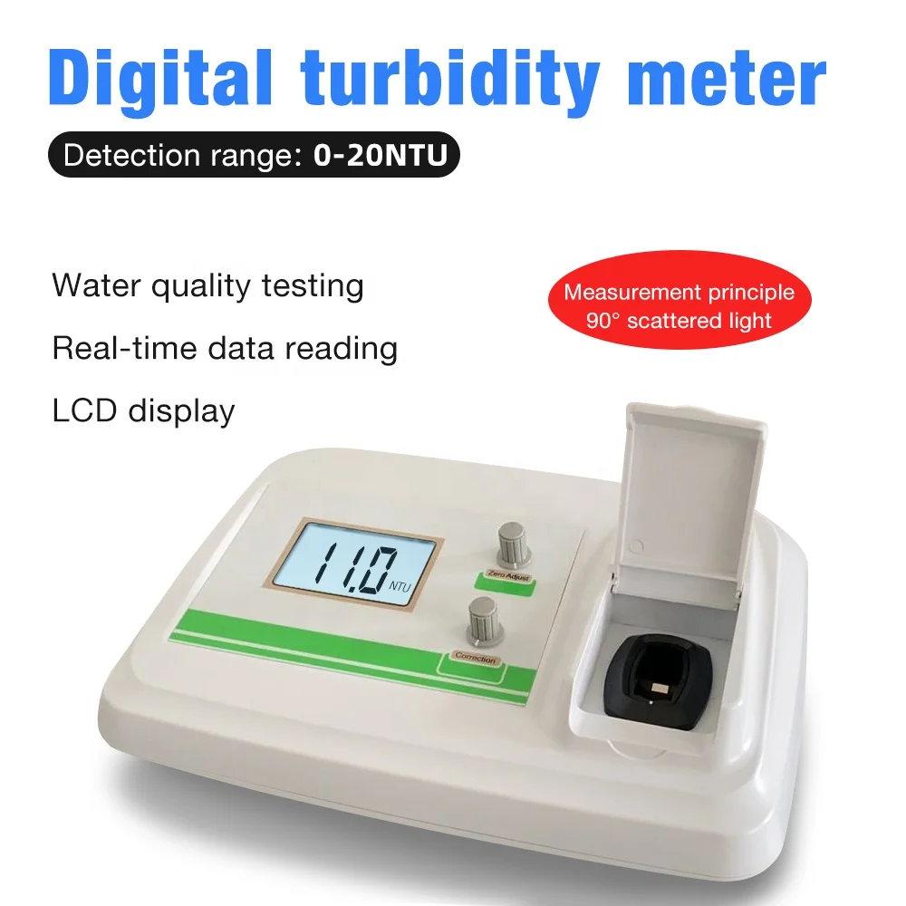 New Arrival Benchtop Turbidity Meter 1A Laboratory Turbidity Meter Digital Turbidimeter Lab Use Water Quality Analysis for Pool