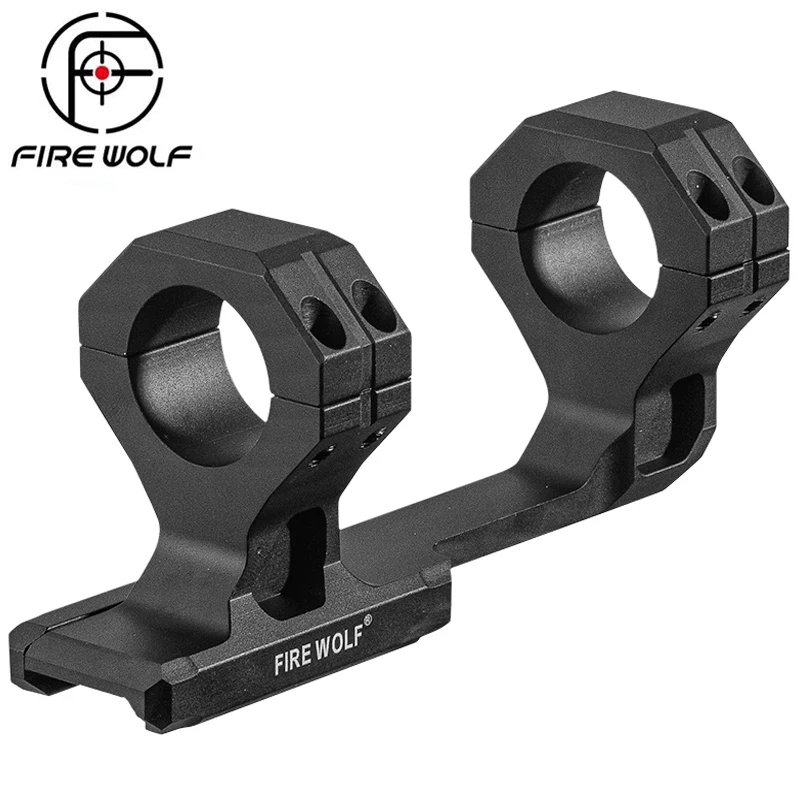 

FIRE WOLF 7075 Aluminum Alloy Scope Mount Ring 25.4mm Hunting Airsoft Accessories Double Clamp Metal Fits 20mm Dovetail Rail