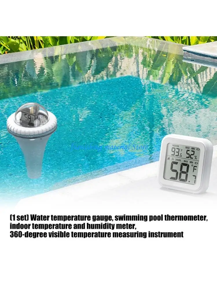 Y5GD Multipurpose Temperature Meter Pool Thermometers Room Humidities Meter For Accurate Measurement In Swim Pool And Indoor