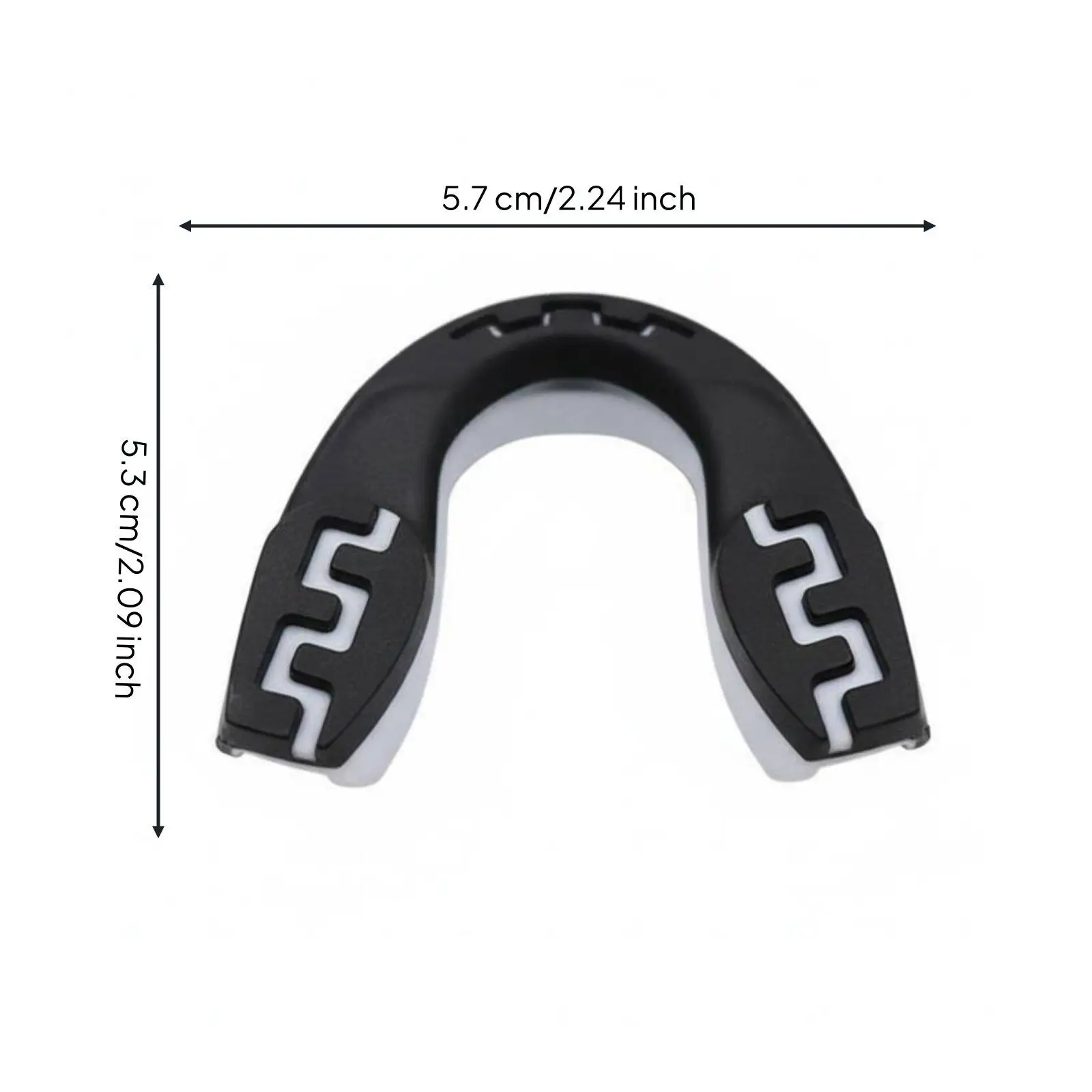 Shock Absorbing EVA Boxing Mouth Guard Bi Color Fit Gum Protector Barrier for Gum Oral Safety for Basketball and Fighting