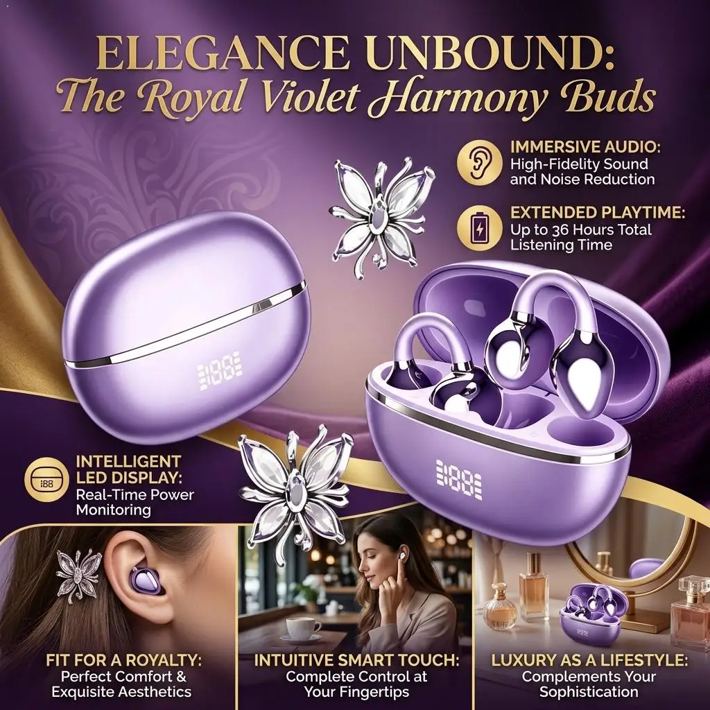 Earrings Wireless Earphones Bluetooth Earphones Noise Reduction Call Wireless Earphones Come With Extra Crystal Diamond Butterfl