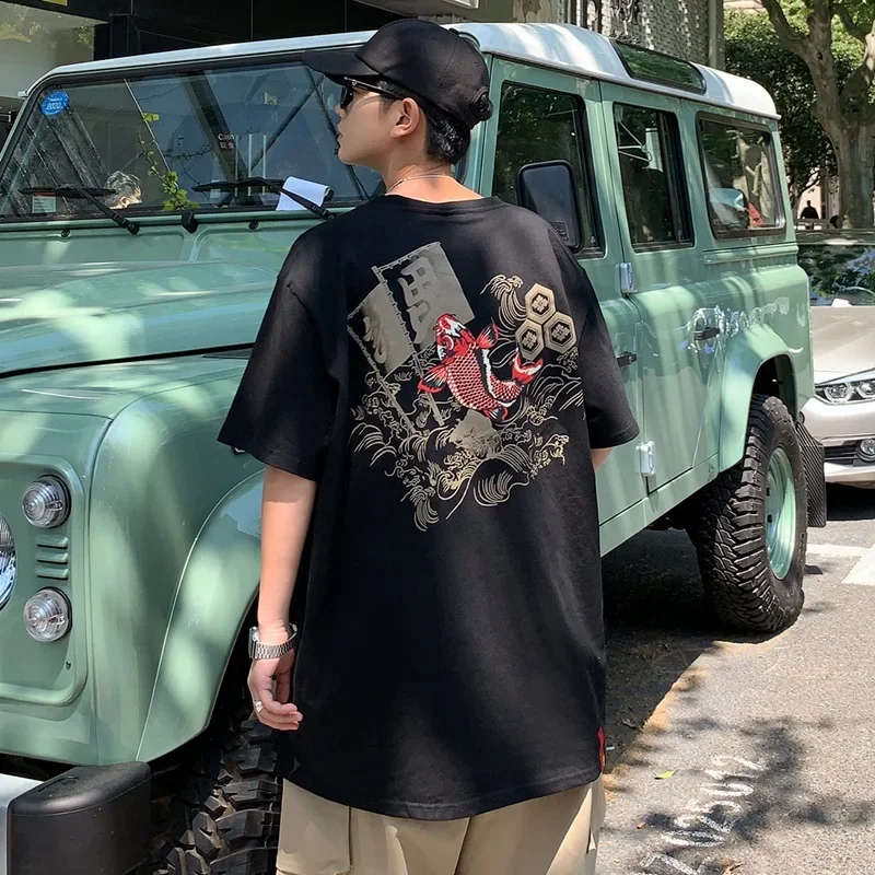 Kimono shirt men Asian clothes Harajuku Japanese top samurai cosplay T-shirt kimono streetwear summer hipster tops 10828