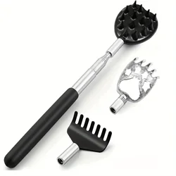 3Pcs/Set Back Scratcher Telescopic Scratching Back Scratcher Massager Kit Scraper Extendable Telescoping Itch Massage Relaxation