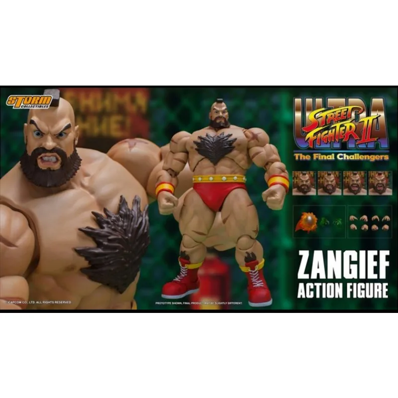 Storm Toys Oryginalny 1/12 Street Fighter 2 Sangif Nowa Wersja Czerwony Niebieski Zielony Szary Model Lalki do Gry Mobilnej Ręcznie Robiona Zabawka Prezent Dostępny Od Ręki