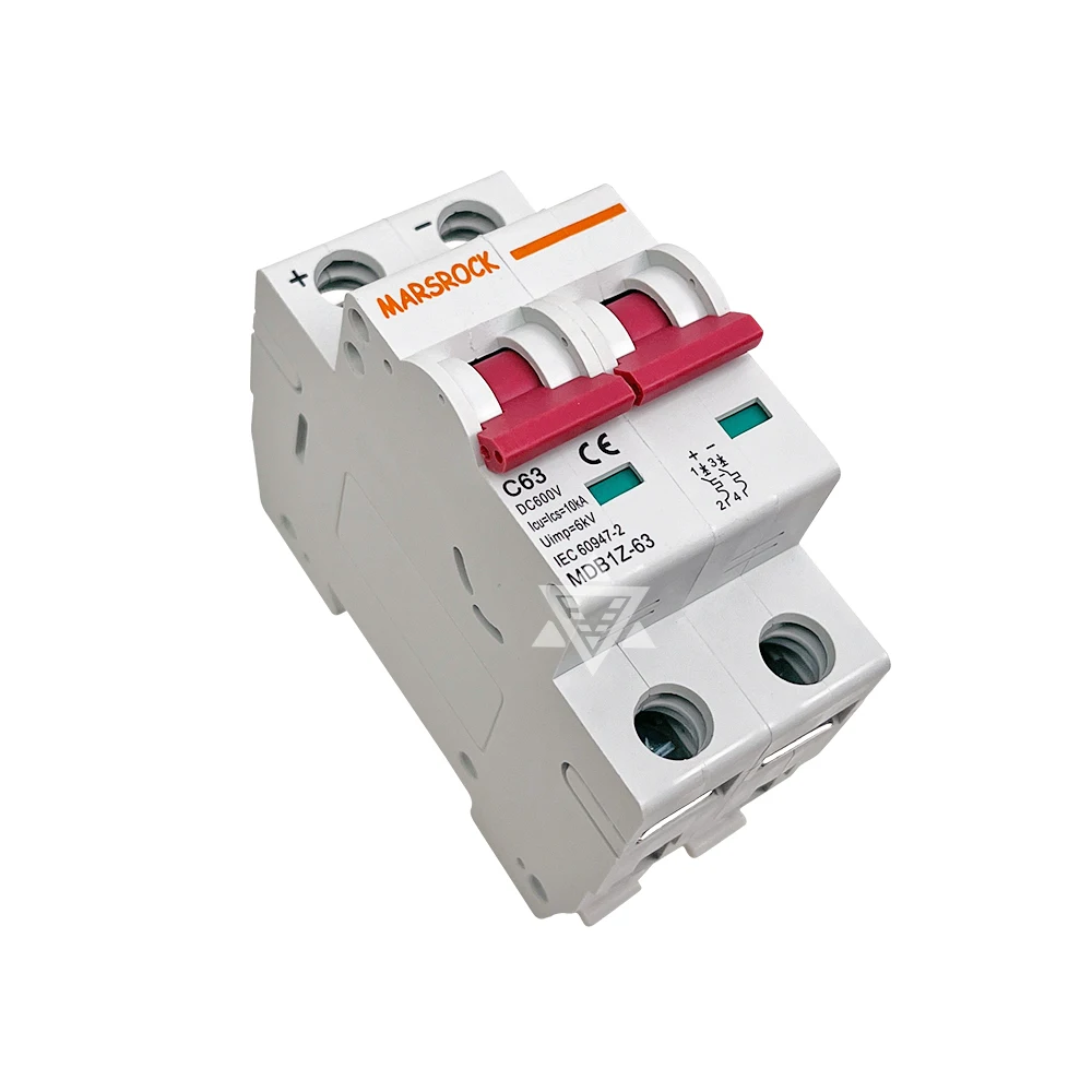 DC 600 Is Suitable For Overload Protection Switch Of Dc 12v 24v 36v 48v 60v 72v  Photovoltaic Mcb Solar Circuit Breaker