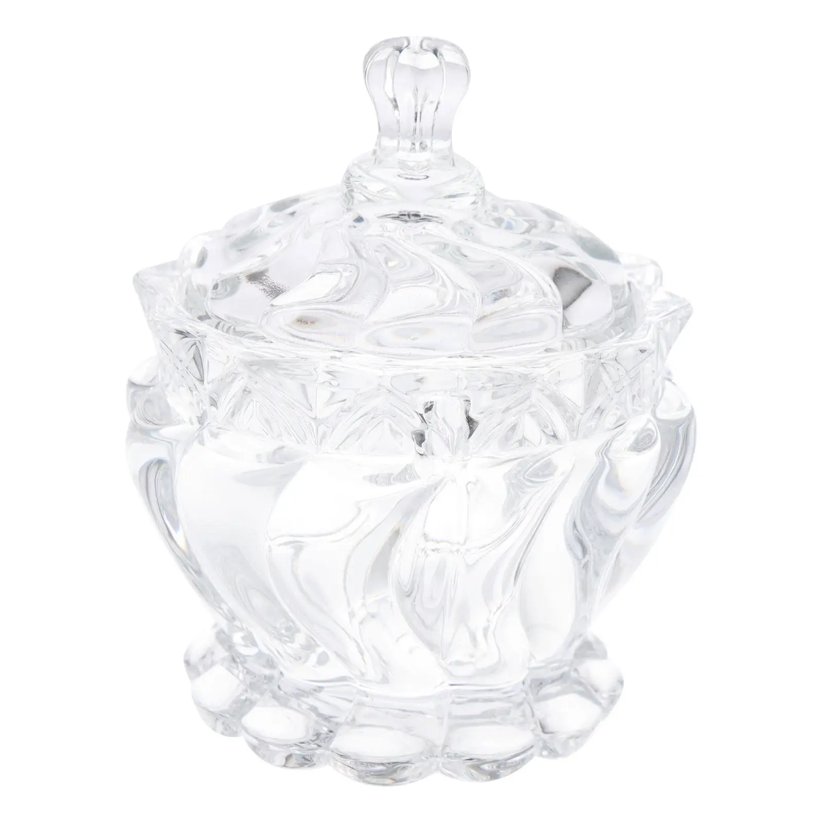 Glass Candy Jars 2 Piece Transparent Snack Containers for Dry Fruit Pantry Kitchen Decorative Storage view 6