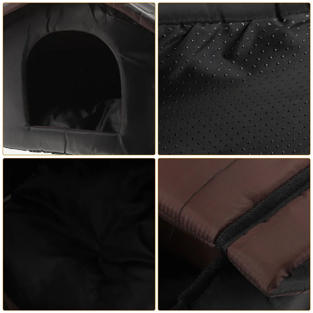 Wodoodporny domek dla kota na zewnątrz, odporny na warunki atmosferyczne, schronienie dla zwierząt, mała budka dla psa, przytulna jaskinia, ciepłe legowisko dla zwierząt, domek dla kota, budka dla psa na zewnątrz.