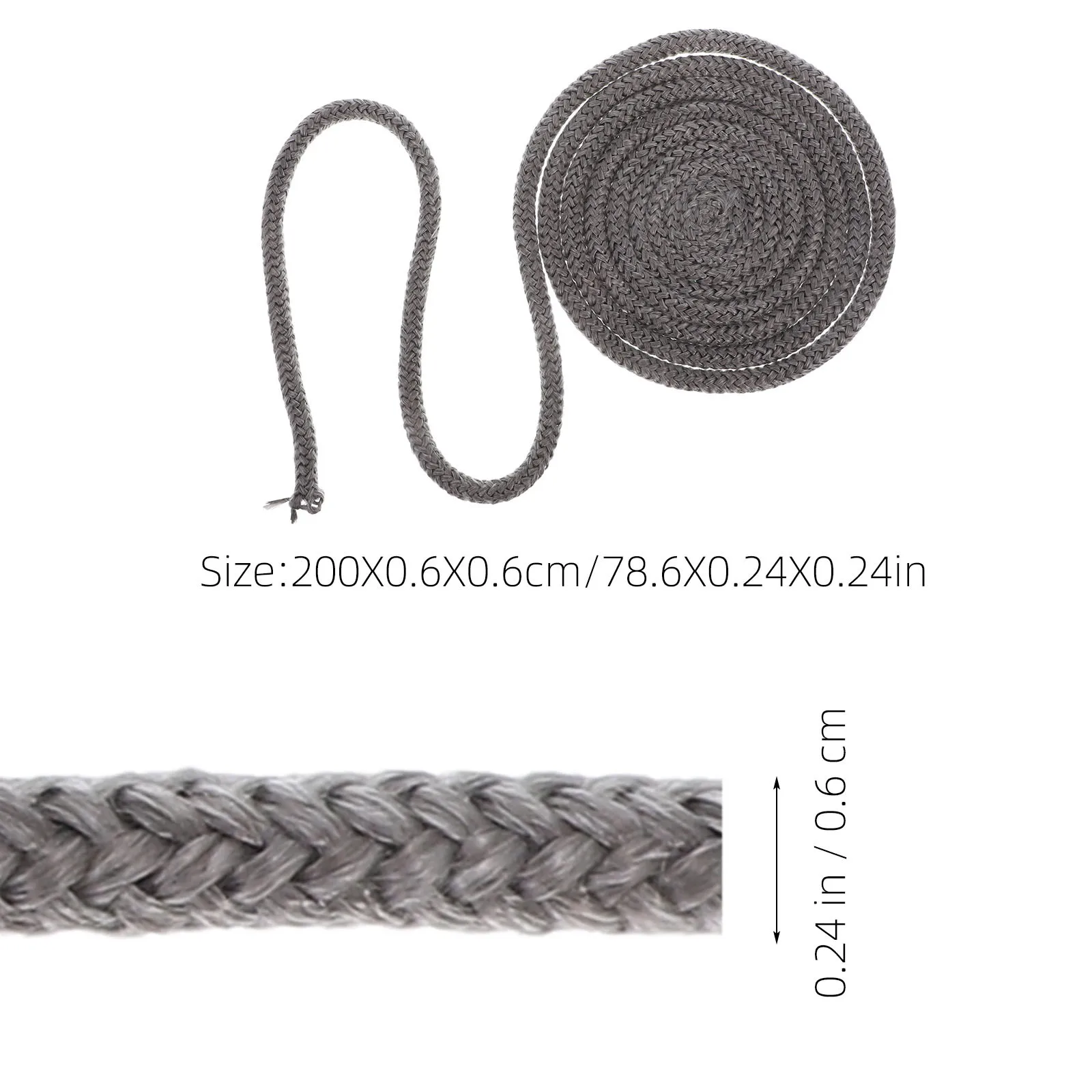 断熱ストーブロープ グラスファイバーガスケットシーラントストリップ 木製ストーブドアシーリング 高温暖炉ロープシーラントストリップ