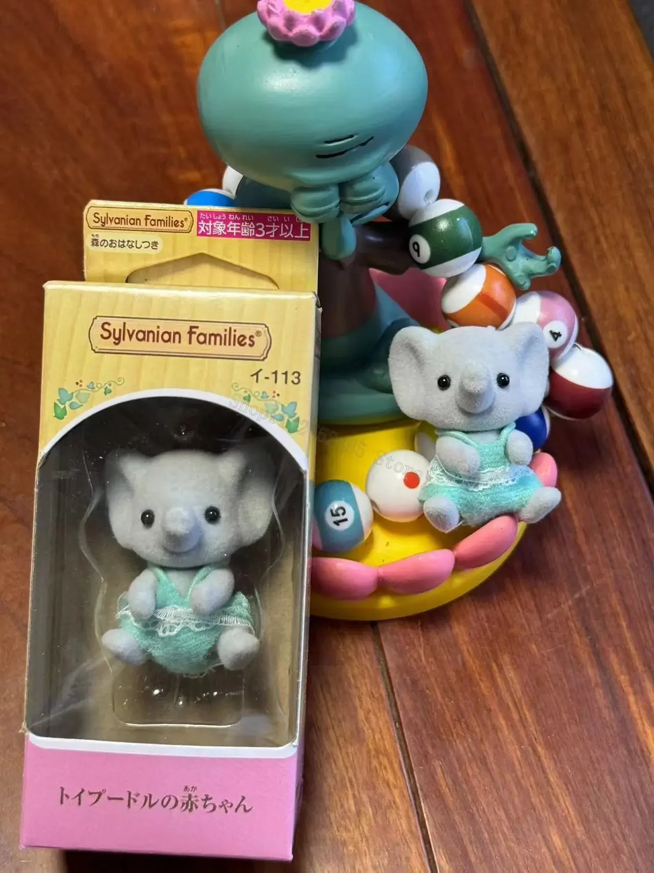 Kawaii Sylvanians Families Action Figure Cartoon Anime Figurine Cloth Velvet Little Elephant Toy Accessories Girl Christmas Gift