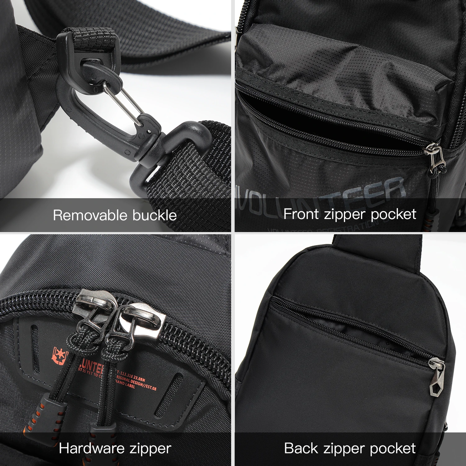 VOLUNTEER Cross-body for Men 2025 New Fashion Travel Oxford Large Capacity High Quality Waterproof Casual Bags 1802-12