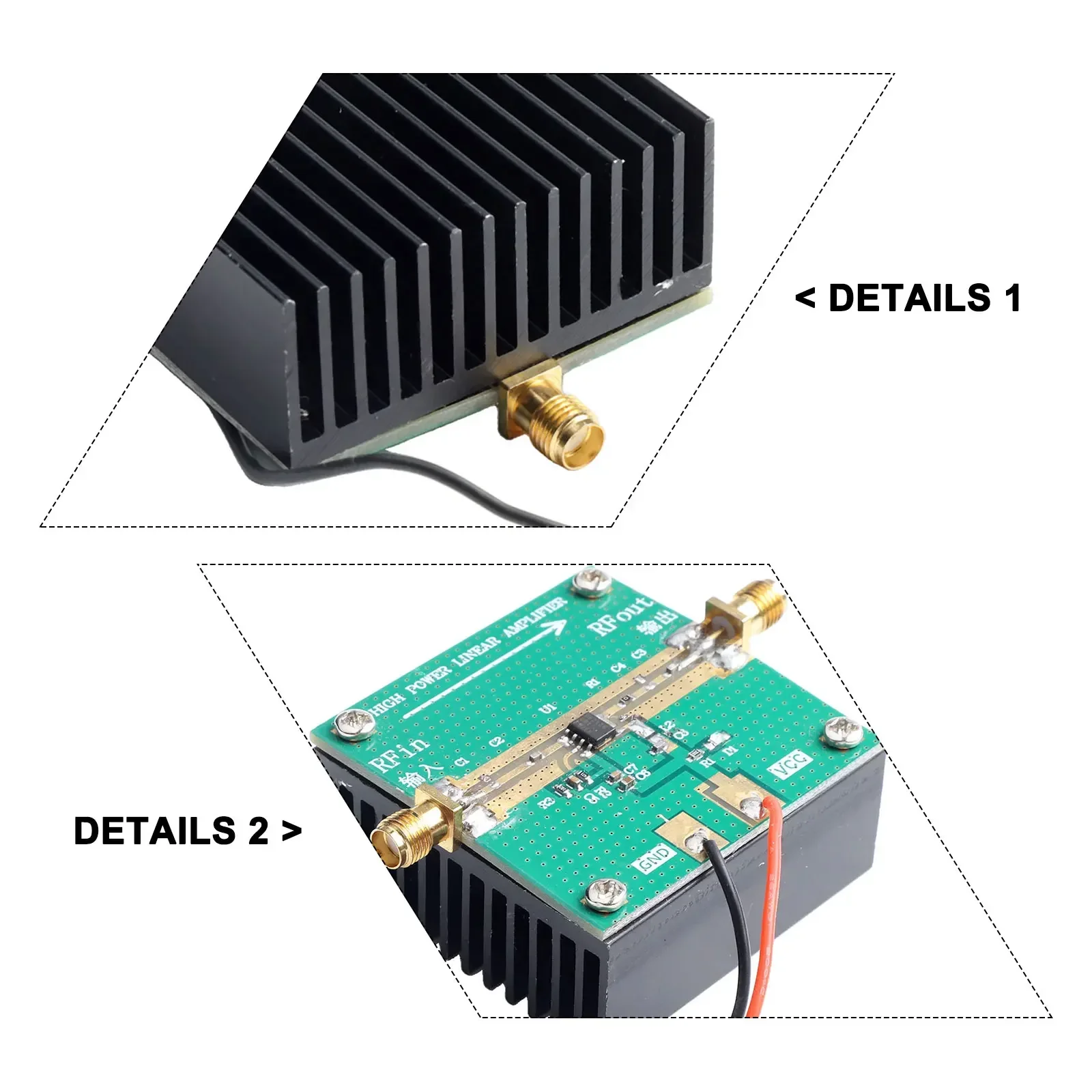 Features Broadband RF Power Megaphone Low Resistance Capacitance Heat Dissipation Area Stability Thick Double Sided