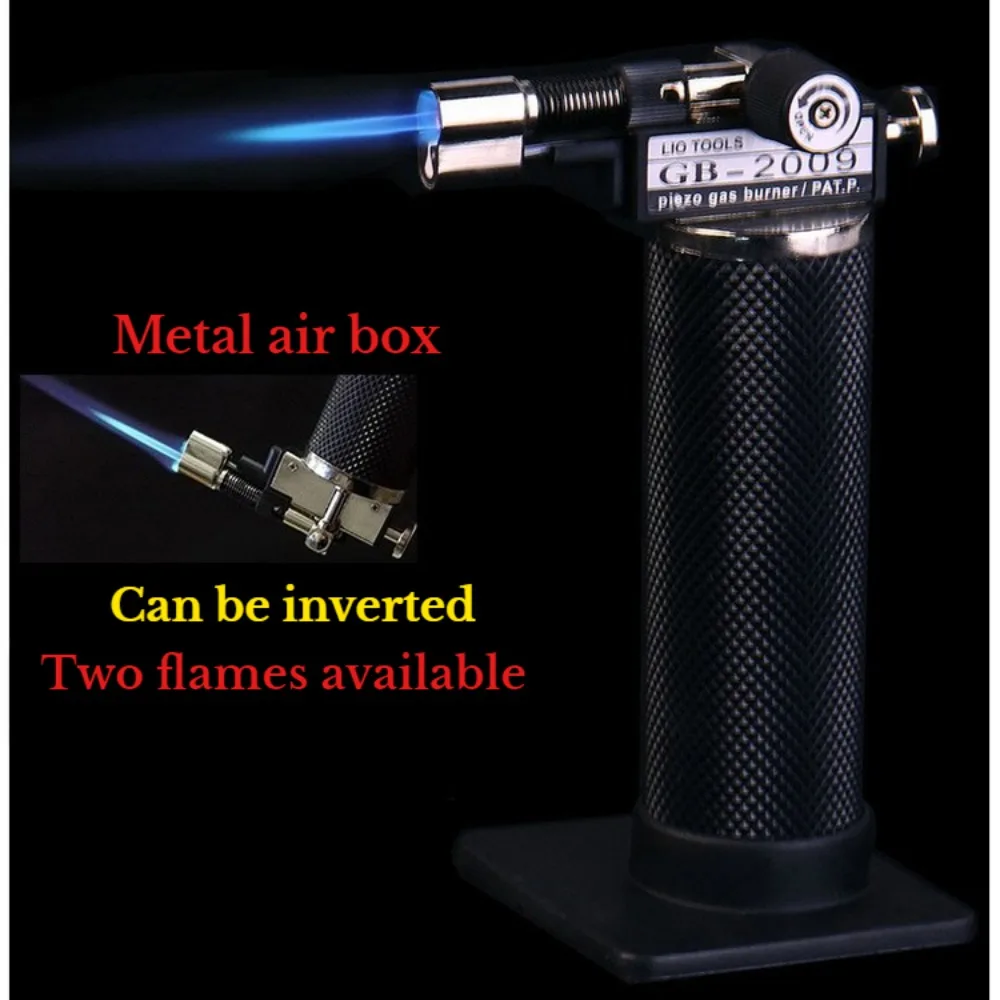 

Metal Spraying Musket Lighter Stainless Steel Household Welding Butane Gas High Temperature Welding Gun Outdoor BBQ Ignifier New