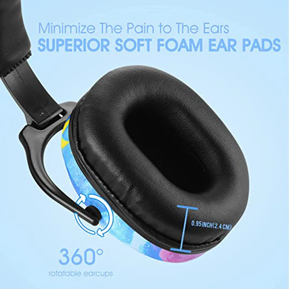 HOCAZOR Crianças Proteção Orelha Earmuffs Segurança Protegendo Para Crianças Audição Sensorial Problemas Redução de Ruído Ear-Muff