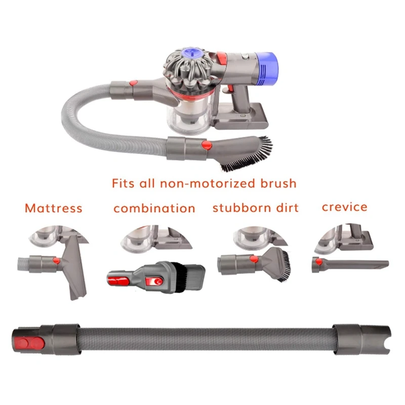 For Dyson V7 V8 V10 V11 V15 Absolute Detect Animal Vacuum Attachments Crevice Cleaning Tool For Home Car Cleaning Easy Install