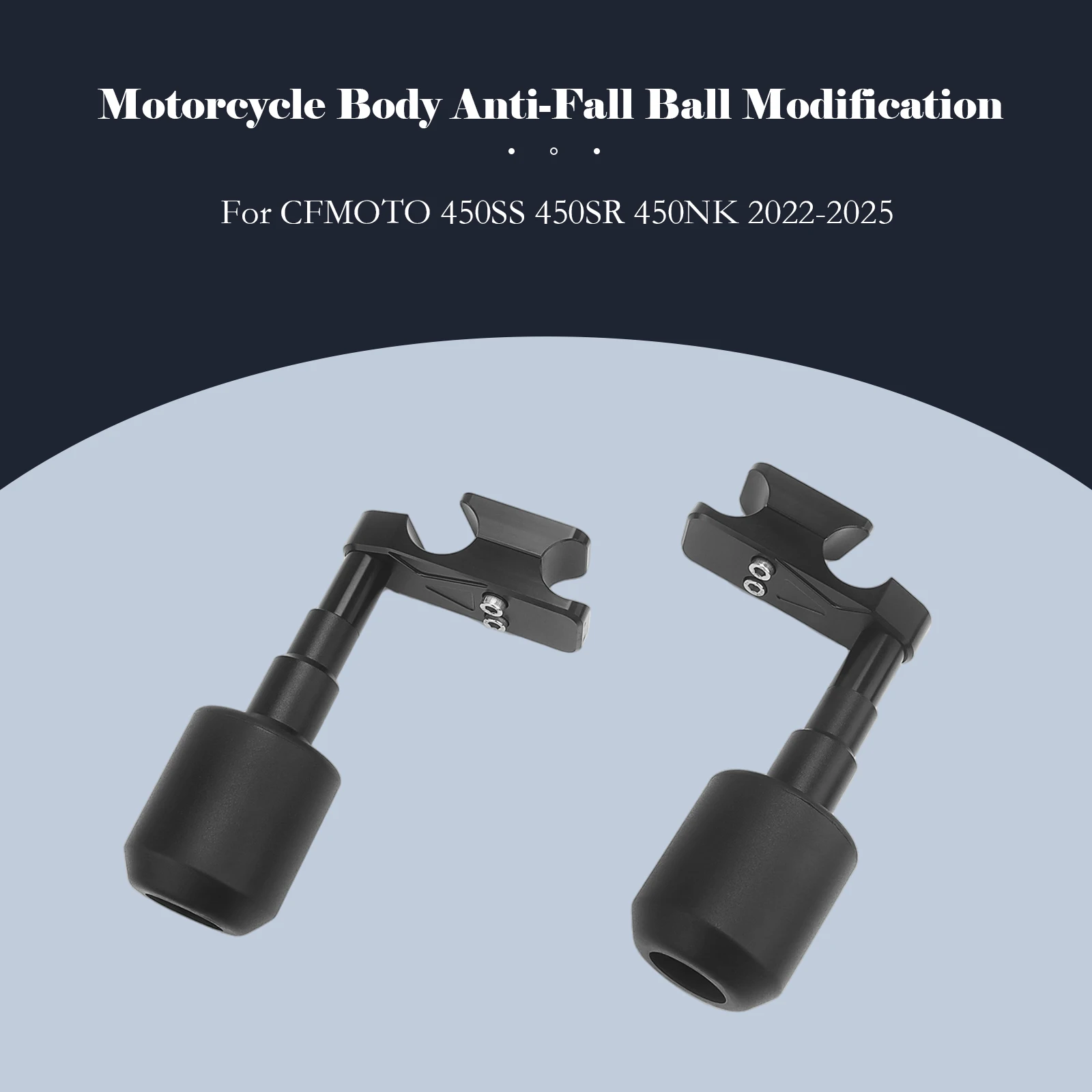 

accesorios para moto Applicable to CFMOTO 450NK 450SR/SR-S modified anti-fall ball engine protection cover frame slider anti-col